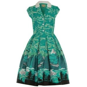 Lindy Bop Gilda dress Alaska print